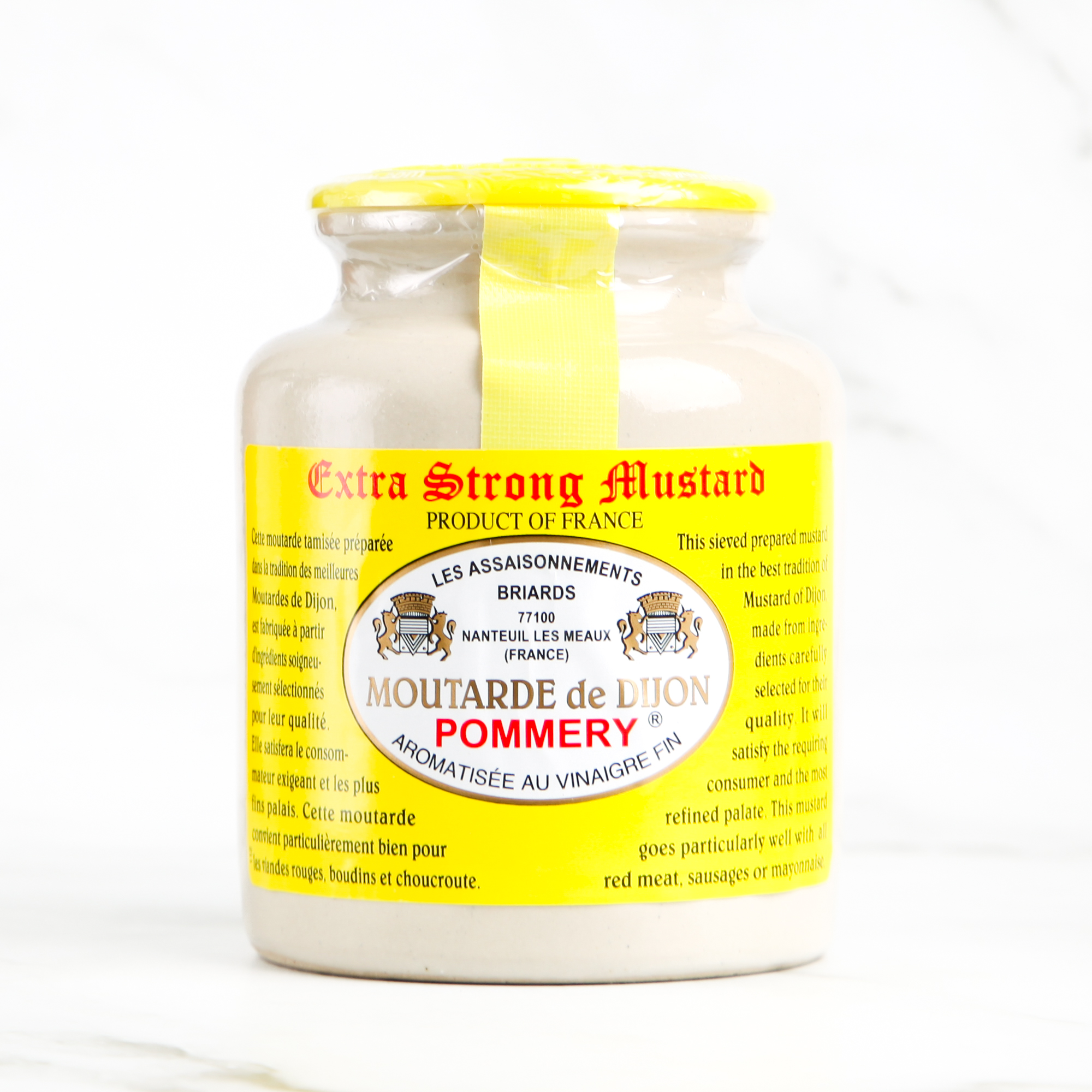 Dijon Mustard Extra Strong - Moutarde de Meaux Pommery